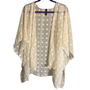 Torrid Cream Sheer Women's Poncho